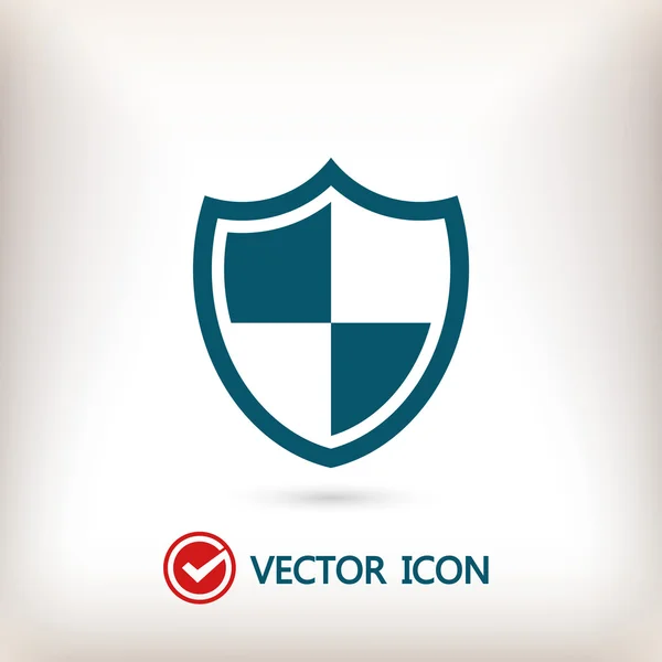 Shield icon,  Flat design style — Stock Vector