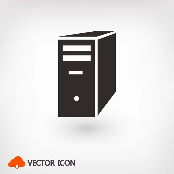 Icône de serveur informatique — Image vectorielle