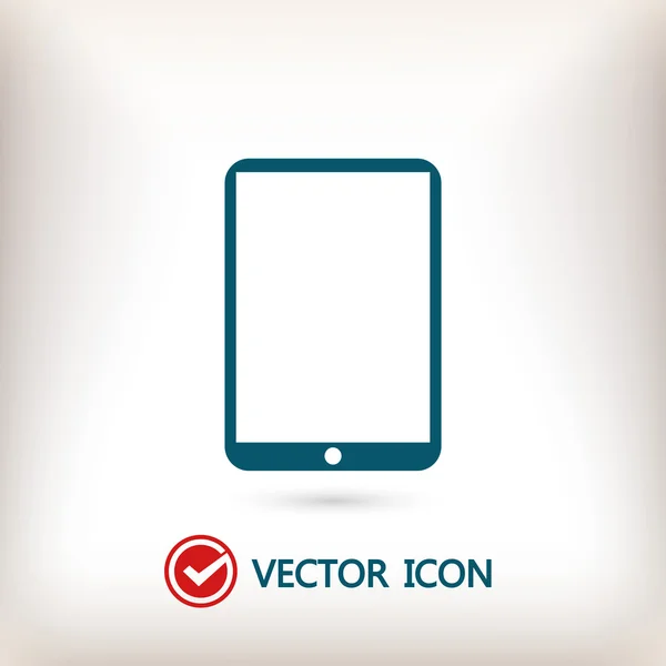 Pictogram van moderne digitale tablet pc — Stockvector