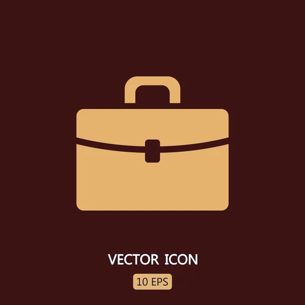 Briefcase flat design icon — Stock Vector