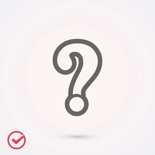 Question mark sign icon — Stock Vector