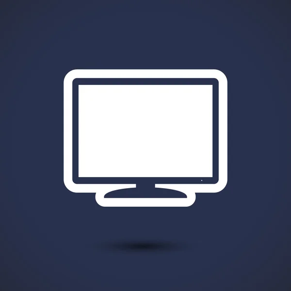 Icono de monitor ilustración . — Vector de stock