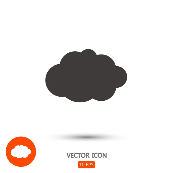 Cloud flat design icon — Stock Vector