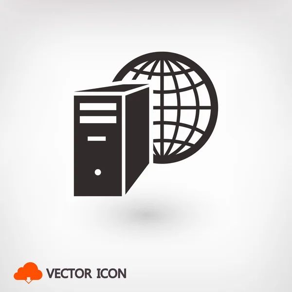 Computer server icon — Stock Vector