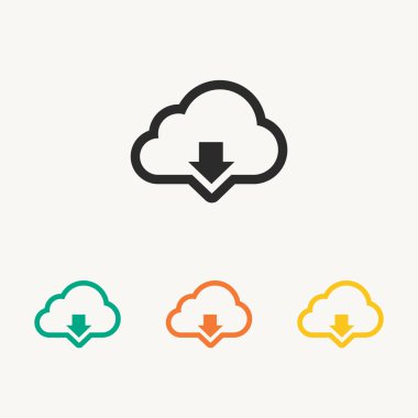 bulut indirme simgesi