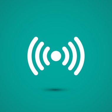 Kablosuz simgesi, düz tasarım stili