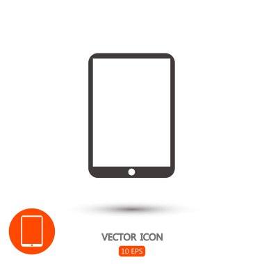 Modern dijital tablet pc simgesi