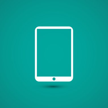 Modern dijital tablet pc simgesi