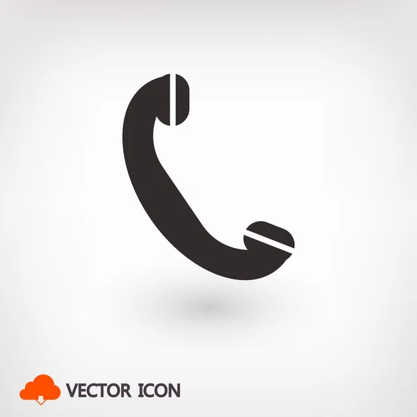 Telefone, ícone plano — Vetor de Stock