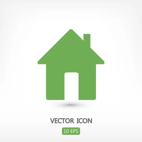 Casa icono de diseño plano — Vector de stock