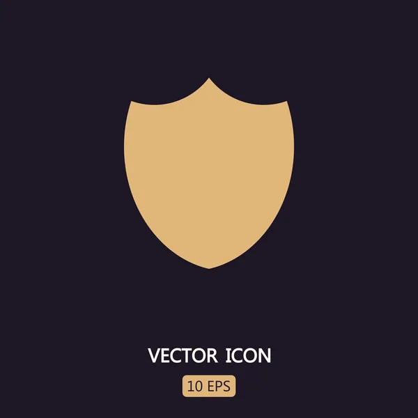 Icono de escudo, Estilo de diseño plano — Vector de stock