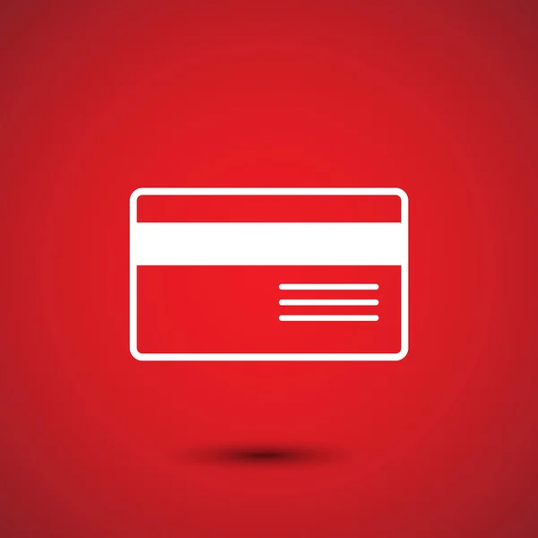 Pictogram van de creditcard van de Bank — Stockvector