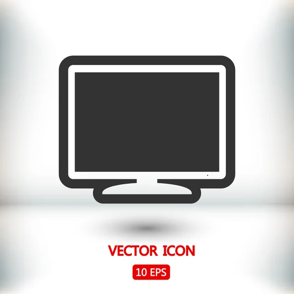 Icono de monitor ilustración . — Vector de stock