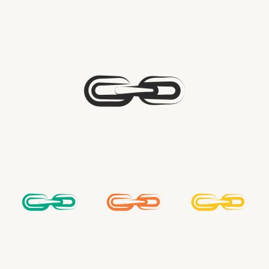 Zincir bağlantı Icons set