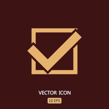 confirm icon sign clipart