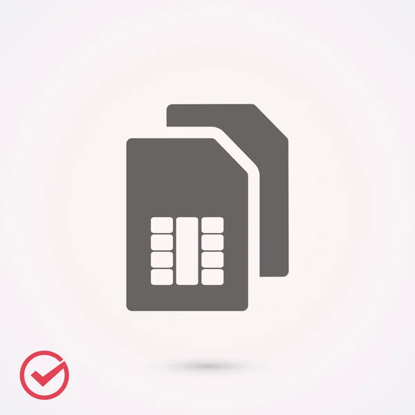 Εικονίδιο κάρτα SIM — Διανυσματικό Αρχείο