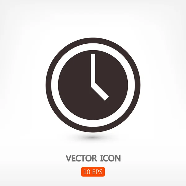 Reloj Icono Ilustración — Vector de stock