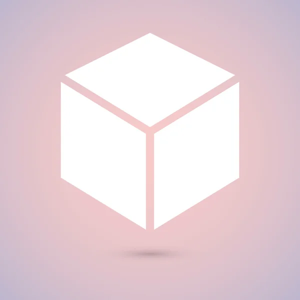 3d cube logo design icon — Stock Vector