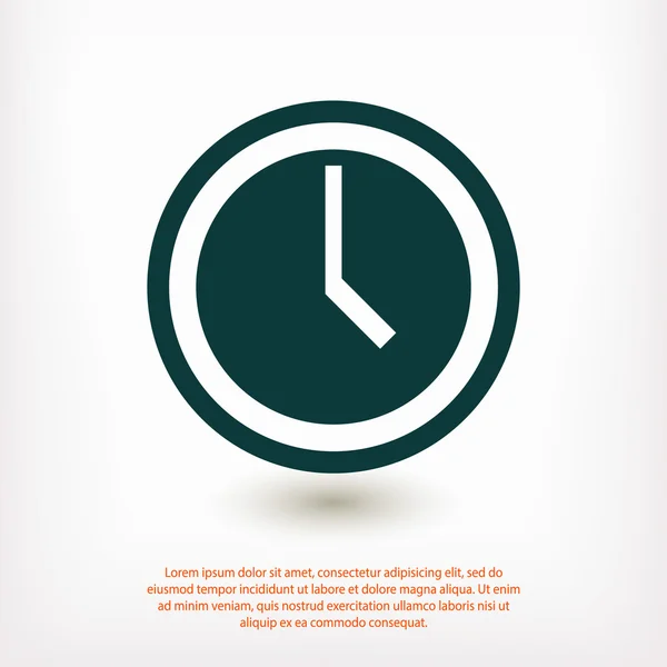 Ilustracja ikony zegara — Wektor stockowy