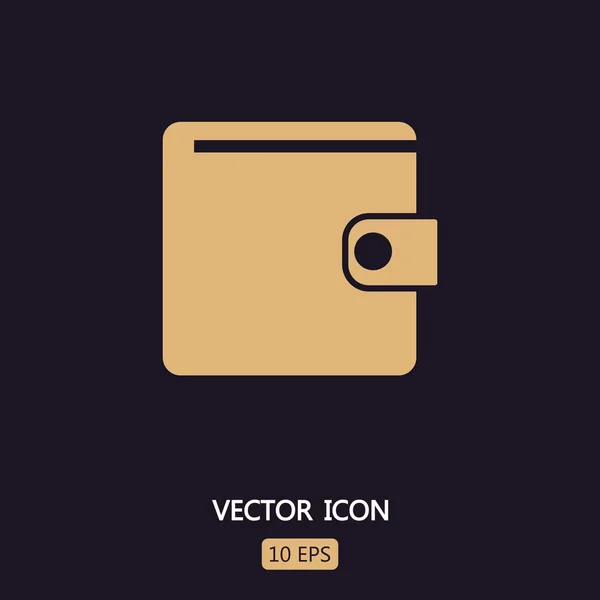 Ilustración de icono de cartera — Vector de stock