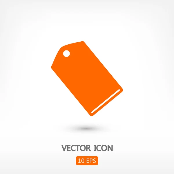 Icono de etiqueta vacía — Vector de stock