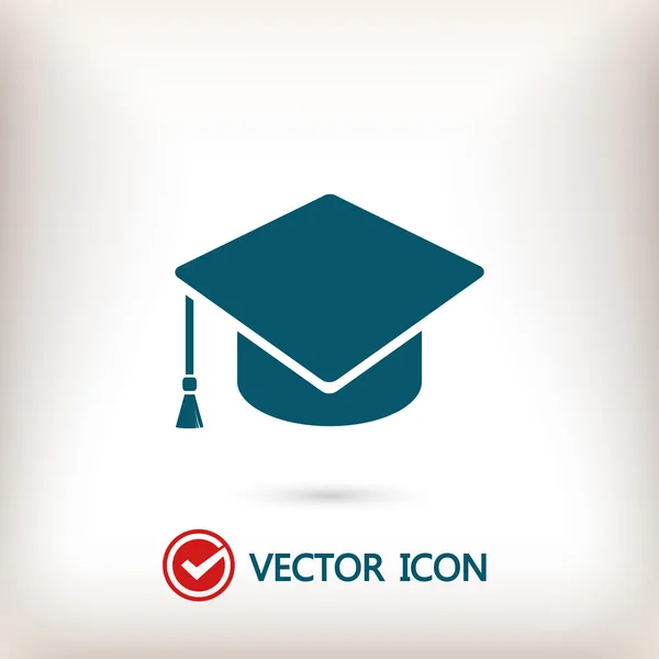 Icono de la tapa de graduación — Vector de stock