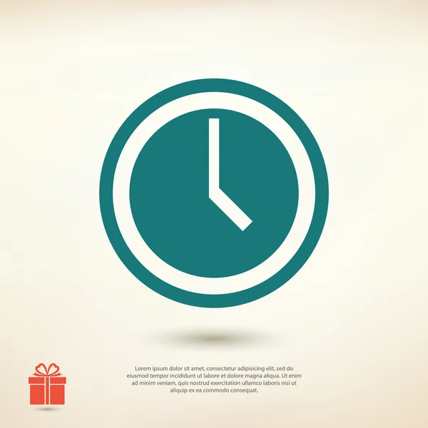 Clock icon illustration — Stock Vector