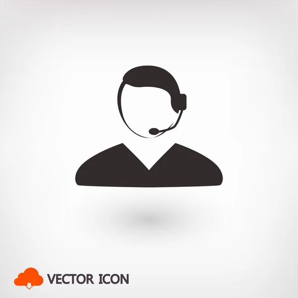 Callcenter Pictogram — Stockvector