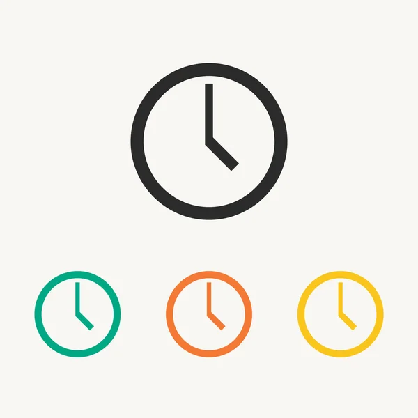 Conjunto de iconos de reloj — Archivo Imágenes Vectoriales