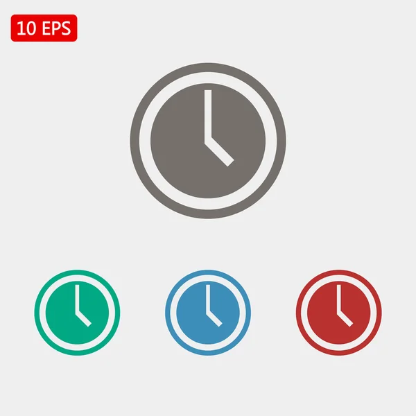 Clock icons illustration — Stock Vector