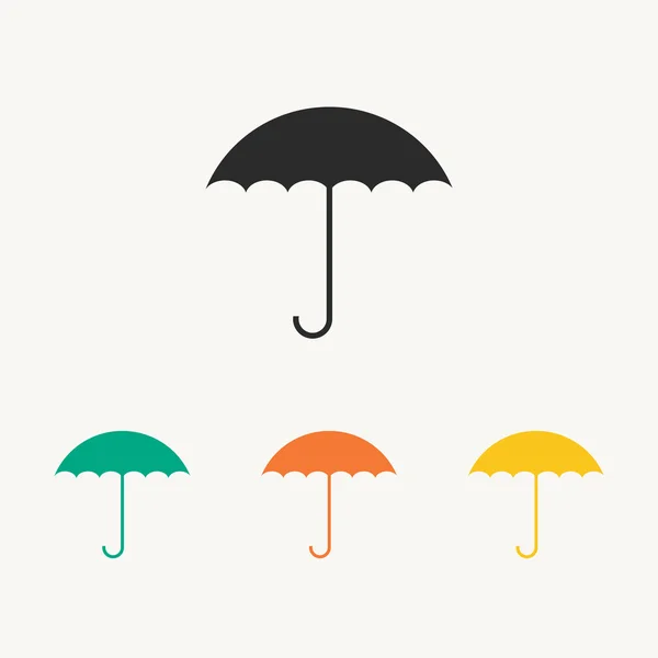 Umbrella icons set — Stock Vector