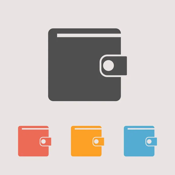 Wallet icons set — Stock Vector