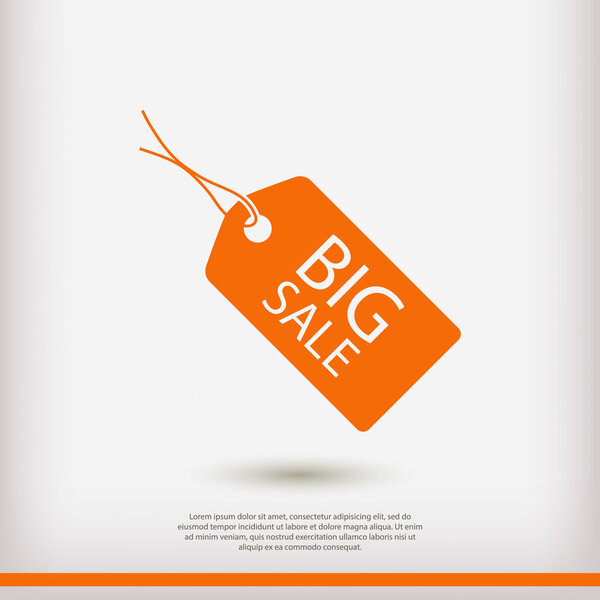 BIG SALE tag icon