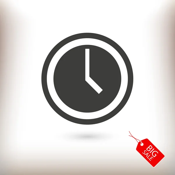 Reloj Icono Ilustración — Vector de stock