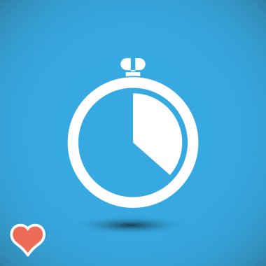 Kronometre simgesi illüstrasyon