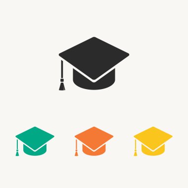 Mezuniyet cap simgeler