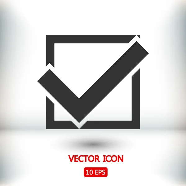 Bekräfta ikonen tecken — Stock vektor