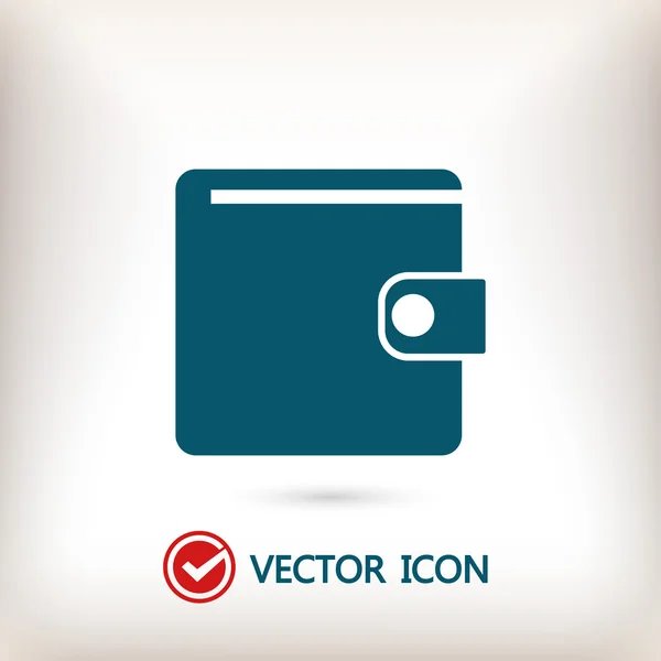 Plånbok ikon illustration — Stock vektor