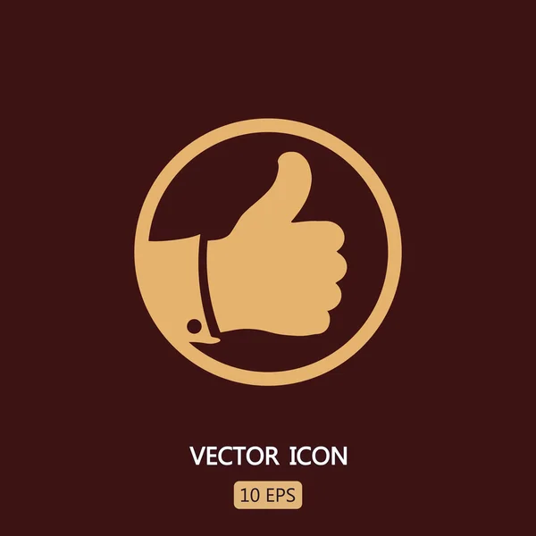 Como icono de gesto — Vector de stock