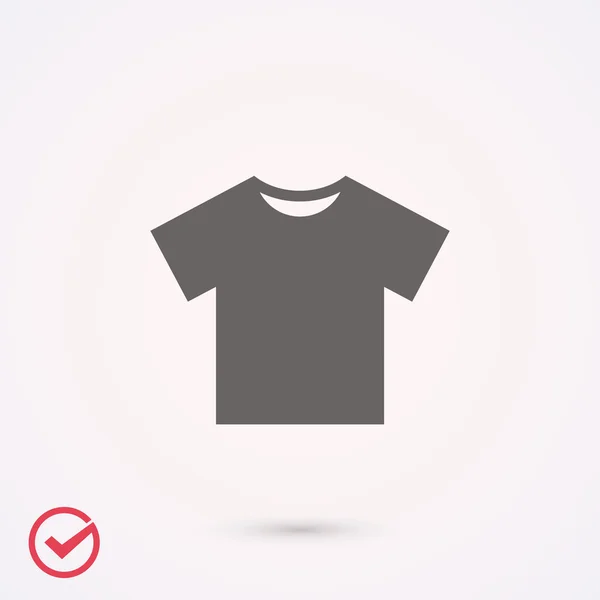 T-shirt-ikonen tecken — Stock vektor