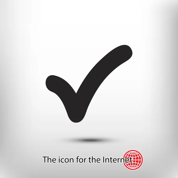 Confirmar signo de icono — Vector de stock