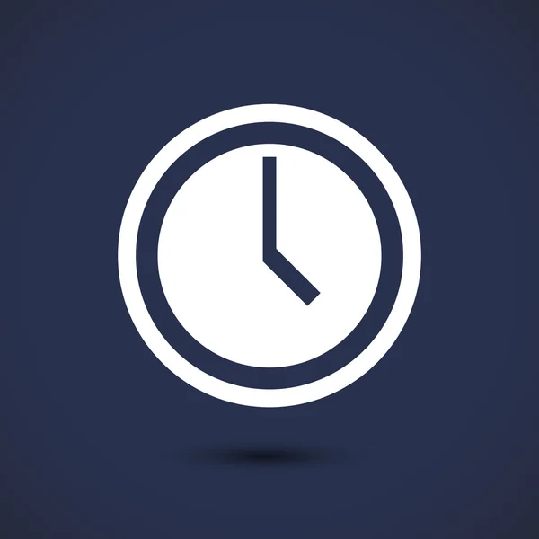 Reloj Icono Ilustración — Vector de stock