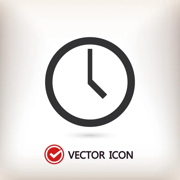 Reloj Icono Ilustración — Vector de stock