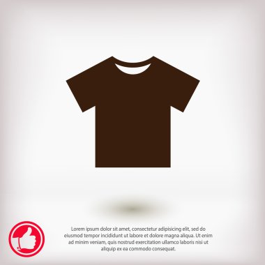 T-shirt simgesi işareti
