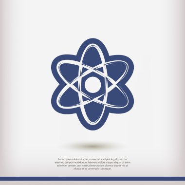 Fizik bilim modeli simgesini