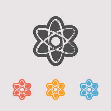 Fizik bilim modeli Icons set