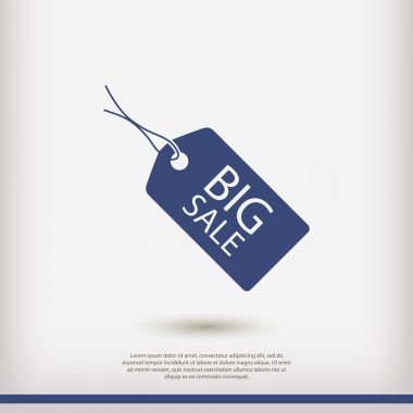 büyük bir indirim etiketi simgesi
