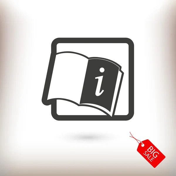 Open book icon — Stock Vector