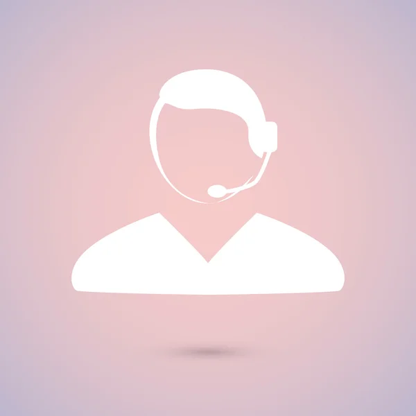 Callcenter Pictogram — Stockvector