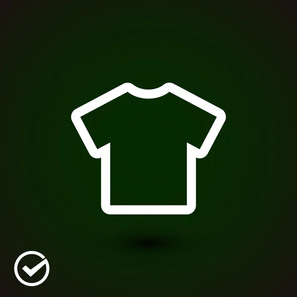 Sinal de ícone de camiseta — Vetor de Stock